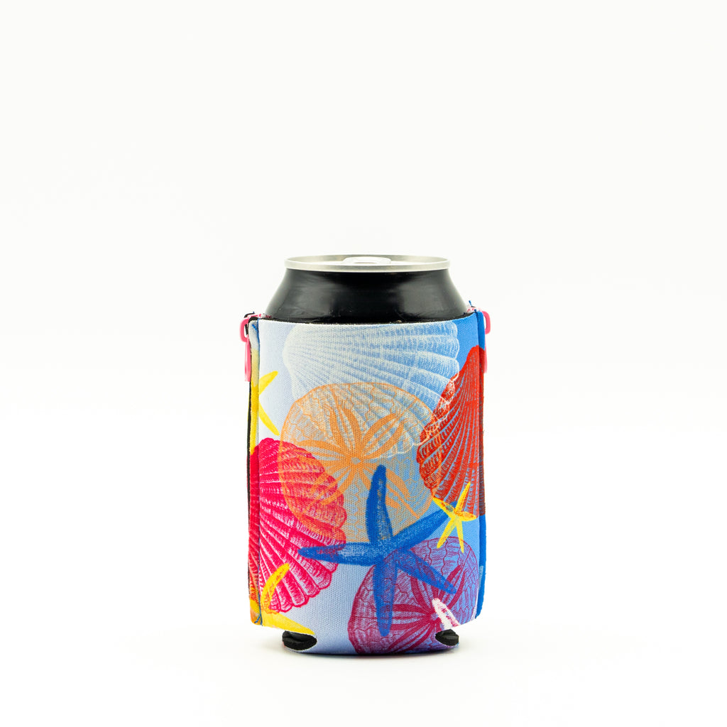 Sea Shells ZipSip | Adjustable Drink Sleeve