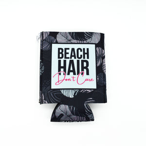 Black palm leave ZipSip with Beach Hair Don't Care