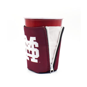 Mississippi State University Maroon ZipSip solo cup