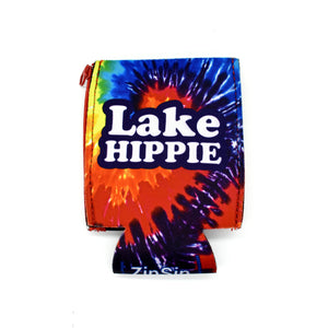 Tie dye ZipSip with Lake Hippie text