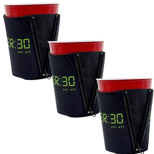 Beer 30 Flag ZipSip drink sleeve on red solo cup