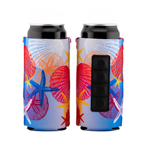 Sea Shells ZipSip | Adjustable Drink Sleeve