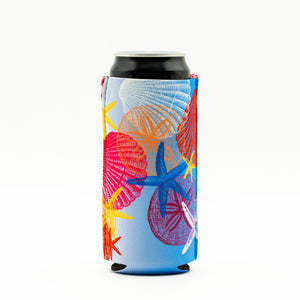 Sea Shells ZipSip | Adjustable Drink Sleeve
