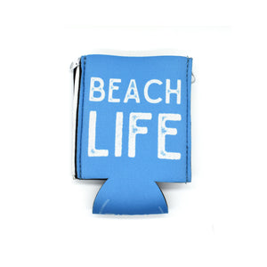 Light blue ZipSip with Beach life text