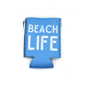 Light blue ZipSip with Beach life text