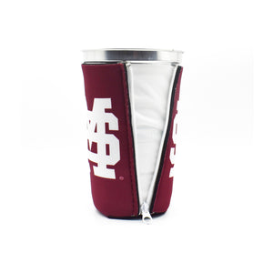 Mississippi State University Maroon BigSip aluminum cup