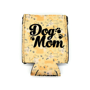 Dog pattern ZipSip with Dog Mom text