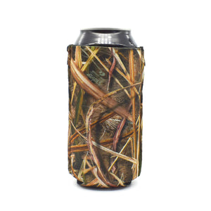 Mossy Oak Shadow Grass Blade BigSip on black tall boy can