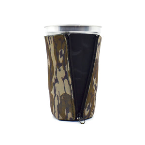 Bottomland Mossy oak ZipSip on aluminum cup