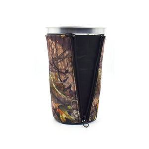 Break-up country Mossy Oak Camo BigSip on a aluminum cup