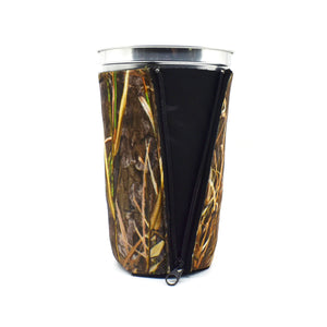 Mossy Oak Shadow Grass habitat BigSip on aluminum cup