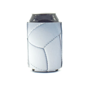 Volleyball ZipSip drink sleeve on aluminum soda pop can