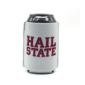 Mississippi State University Hail State gray ZipSip on black can