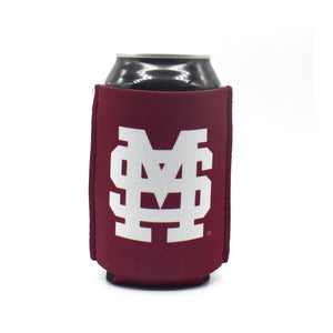 Mississippi State University Maroon ZipSip black can