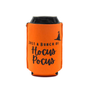 Orange ZipSip with Just a bunch of Hocus Pocus on a black can