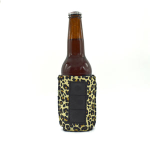 leopard pattern magnet ZipSip on a bottle
